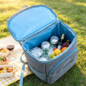 Large Insulated <b>Cooler</b> Bag Double Layer Lunch Box <b>Cooler</b> Bag Reusable Thermal Insulated <b>Backpack</b> Beer Keg <b>Cooler</b> <b>Cooler</b> Bag - Product Image 1