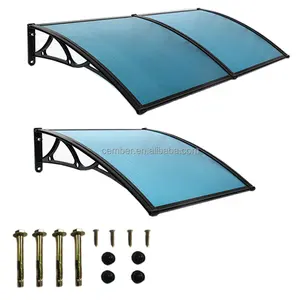 Hartplastik Baustoffe Polycarbonat Tür Markisen Aluminium Auto Baldachin Massiv Polycarbonat Blatt Sonnenschutz für Fenster