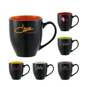 Ly cà phê gốm sứ cao cấp 16OZ màu đen mờ, trơn, giá rẻ, thích hợp để in chuyển nhiệt cá nhân hóa - Product Image 5