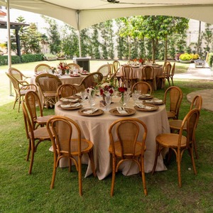 Silla de Ratán Estilo <span class=keywords><strong>Viena</strong></span> DISHI, Estructura de Madera Maciza para Banquetes, Bodas, Restaurantes, Cocina, Muebles de Exterior para el Hogar - Product Image 2