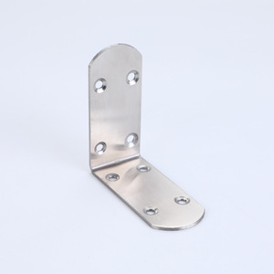 Support d'angle en acier inoxydable 201, connecteur d'angle en forme de L pour la fixation de meubles et de cloisons - Product Image 2