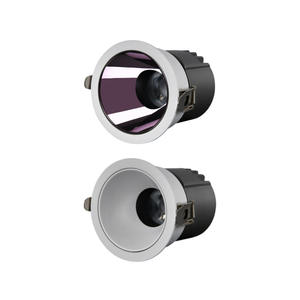 Spot LED à spectre complet en aluminium, design minimaliste moderne, sans points lumineux secondaires, Ra98, anti-éblouissement profond, encastré pour usage domestique - Product Image 5