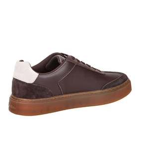 Sneakers pour homme Calvin Klein en cuir marron à semelle épaisse, chaussures décontractées - Product Image 5