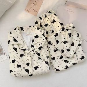 2025 nuovo stile giapponese pigiama carino in velluto cane per le donne autunno e inverno caldo caldo Set di <span class=keywords><strong>pigiami</strong></span> - Product Image 6