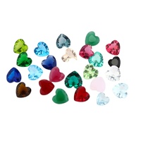 Großhandel Synthetische Laborgezüchtete Facettierte Herzförmige Achat-Cabochons in Verschiedenen Farben Direkter Hersteller