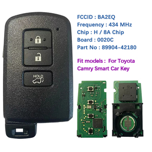 Aftermarket a 3 pulsanti Smart senza chiave per <span class=keywords><strong>Toyota</strong></span> Rav4 BA2EQ 8A <span class=keywords><strong>Chip</strong></span> sostituzione 433MHz 0020 chiave del veicolo 89904-42180 89904-42321 - Product Image 3