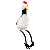 Porte-clés en peluche personnalisable UYEAH OEM/ODM, motif animal doux, oiseau étoilé aigle à longues pattes, idéal pour les cadeaux promotionnels