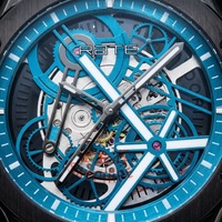 Nouvelle Arrivée Montres de Sport de Haute Qualité Style Navi en Acier Inoxydable Montre Mécanique Automatique Cadran à Aiguilles Étanche