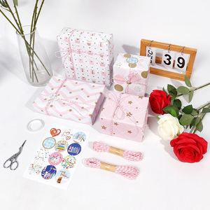 Wholesale Disposable Coated Silicone 80g Birthday Pink ArtPaper <b>Tissue</b> 43*300cm Gift Luxury Custom Packaging Wrapping <b>Paper</b> Roll - Product Image 2