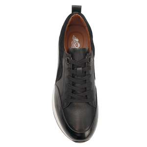 Zapatillas Deportivas Negras para Hombre, Estilo Básico para Caminar, Calzado Informal Transpirable de Cuero Real, Buena Venta - Product Image 2