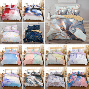 Chất lượng cao 3 miếng sang trọng Duvet cover <span class=keywords><strong>Set</strong></span> đá cẩm thạch Sequins <span class=keywords><strong>Polyester</strong></span> Quilt Cover gối <span class=keywords><strong>bedding</strong></span> <span class=keywords><strong>Set</strong></span> - Product Image 1