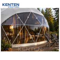 Grande tente d'hiver extérieure ronde insonorisée de 5m, 7m, 10m, 12m, imperméable, écologique, pour maison, hôtel, avec salle de bain