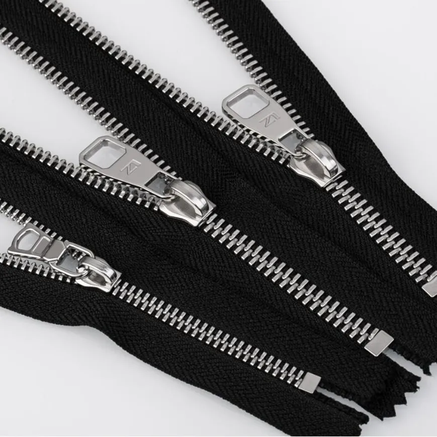 Custom #5 Two-way Double Sides Zippers Open-end Metal Teeth Zipper