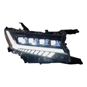 Ensemble de feux arrière LED à défilement séquentiel pour <span class=keywords><strong>Toyota</strong></span> <span class=keywords><strong>Prado</strong></span> 2018-<span class=keywords><strong>2022</strong></span>, avec feux de jour modifiés (DRL) et feux avant à fonction de feux de circulation - Product Image 5