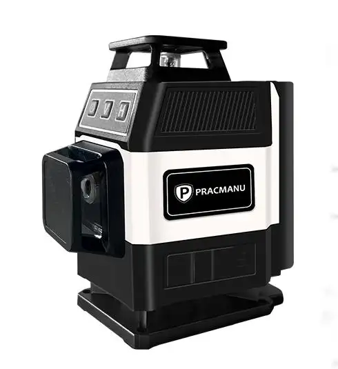 Xách tay 4D 16 dòng rotatary laser cấp Nhà cung cấp tự san lấp mặt bằng 360 độ đa năng màu xanh lá cây chùm chéo dòng laser cấp