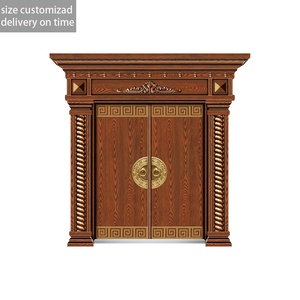 Porta d'ingresso a <span class=keywords><strong>doppia</strong></span> foglia di lusso antifurto, personalizzazione delle dimensioni supportata, consegna puntuale garantita - Product Image 4