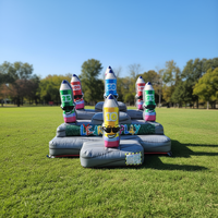 Jeu gonflable écologique pour fête d'Halloween : Cible de tir à l'arc et de lancer de hache Thème « Attaque des zombies » avec capacité de 300 kg pour le plaisir