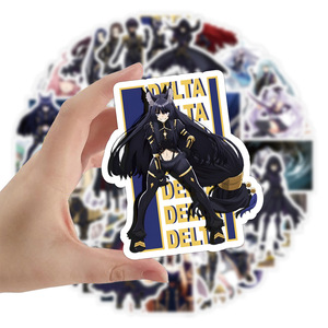 Nouvelle conception, 50 pièces/sac, autocollants en vinyle amovibles imperméables Anime <span class=keywords><strong>The</strong></span> Eminence in <span class=keywords><strong>Shadow</strong></span> - Product Image 2