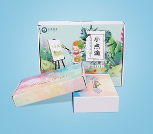 Custom Free Sample Logo Cajas <b>Pink</b> De Regalo Purple Color Cosmetic Corrugated Packaging Mailer <b>Boxes</b> Shipping Box Paper Box - Product Image 5