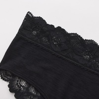 Sous-vêtements sexy pour femmes en laine mérinos de haute qualité, décorés de nœuds et de dentelle, brodés, lingerie transparente
