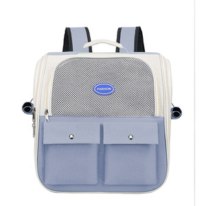 <b>Pet</b> <b>Carrier</b> <b>Backpack</b> Breathable Oxford Cloth Foldable Cat Bag Portable <b>Pet</b> Transport Outdoor Use Pink Gray Blue Green Off White - Product Image 3