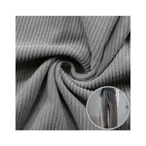 MINGMAO Manufacturer Wholesale 210gsm warp knit grey 8 Pits corduroy fabric for pant and jacket