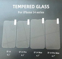 Protection d'Écran Anti-Rayures à Couverture Complète pour iPhone 13, Verre Trempé Transparent 9H pour iPhone 15 / 13 Pro / 14 Pro Max / iPhone 13