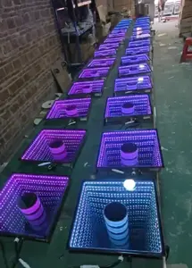 Lampu led lantai Tiongkok lampu magnetik panggung guangzhou ubin video Tampilan panel tari untuk led lantai hingga menari
