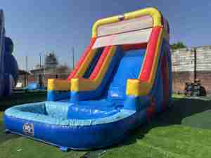 Glissières d'eau gonflables commerciales sèches humides de haute qualité <span class=keywords><strong>Toboggan</strong></span> aquatique de <span class=keywords><strong>piscine</strong></span> sous la forme d'un château <span class=keywords><strong>gonflable</strong></span> - Product Image 2