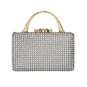 2024 Luxury Custom Clutch Purse Pu Boxy Pearl Rhinestone Vintage <strong>Bride</strong> Evening <strong>Bag</strong> Ladies Diamonds Clutch <strong>Bag</strong> <strong>for</strong> Women - Product Image 2