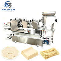 Machine à presser la pâte multifonctionnelle entièrement automatique pour wontons, raviolis, nouilles et peaux de raviolis, capacité 250 kg/h