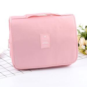 Personal High Quality Unisex Hanging Zipper Fabric Cosmetic <b>Bag</b> Organizer Three-Layer <b>Foldable</b> Water Resistant Modern Bathroom - Product Image 3