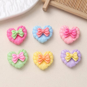 Dibujos animados para amor arco resina artesanía encantos para DIY crema pegamento horquilla teléfono caso zapato hebilla Accesorios - Product Image 1