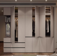 Nouvelle Armoire Modulaire Minimaliste de Luxe Léger pour Chambre à Coucher 26