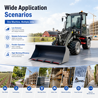 Caricatore Elettrico a Basse Emissioni di Carbonio FULCORE, Capacità di Carico 1200kg, Molteplici Accessori, Alta Efficienza, per Uso Agricolo