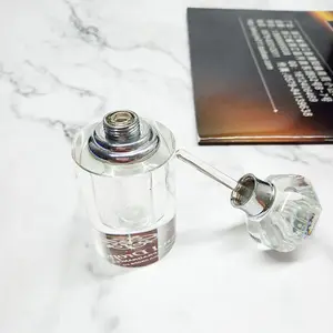 Nueva claro de cristal de botella de Perfume de vidrio de arte para regalo de cristal de lujo de cristal de botella de Perfume de vidrio