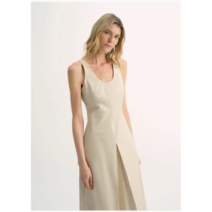 Vestido con cuello en U y relleno de seda de morera modal de alta densidad de la marca Simple Love - Product Image 1