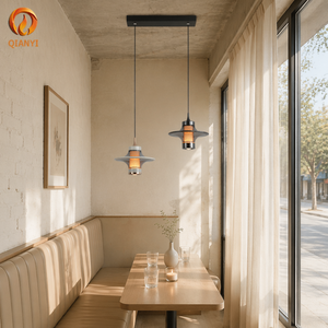 Lámpara <span class=keywords><strong>Colgante</strong></span> Minimalista Blanca y Negra, Lámpara Lineal <span class=keywords><strong>de</strong></span> Aluminio para Isla <span class=keywords><strong>de</strong></span> Cocina Moderna y Mesa <span class=keywords><strong>de</strong></span> Comedor con Elegante Acabado Negro - Product Image 2