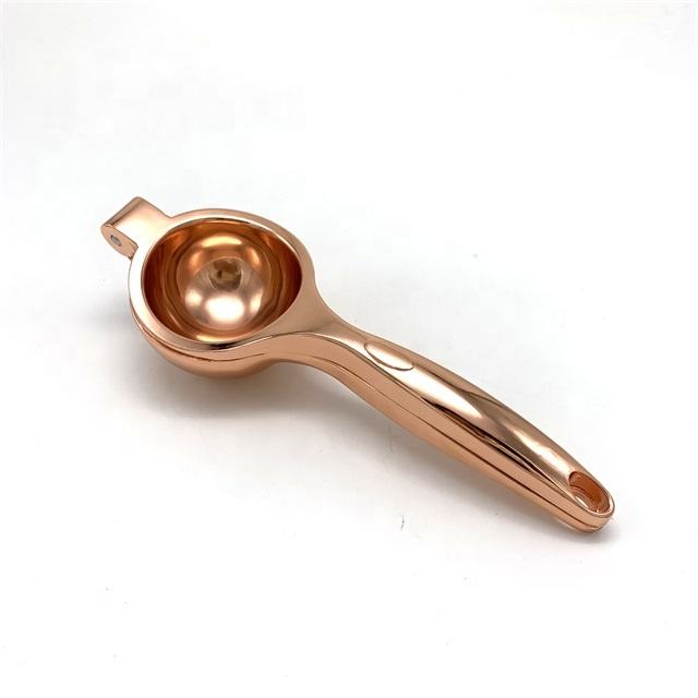 Heavy Duty Manual Metal Zinc Alloy Copper Rose Gold Plated Color Fruit  Lemon Lime Orange Citrus Squeezer Presser Juicer