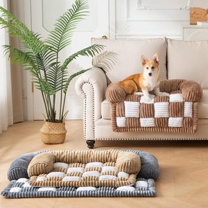Cross-border best-selling non-slip pet <b>sofa</b> bed with soft, washable mesh, suitable for all seasons, <b>dog</b> and cat mattress. - Product Image 1