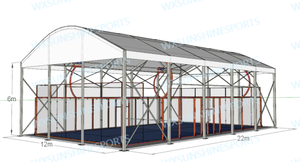 2024 SSPADEL Direct Factory Supply Court de tennis à pagaie en acier avec toit pour <span class=keywords><strong>acheter</strong></span> Paddle Court Padel Tennis - Product Image 4