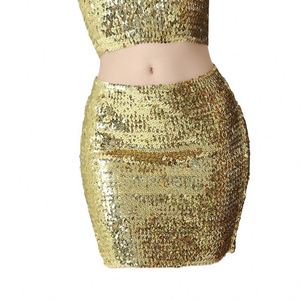 Otra fiesta Mardi Gras traje de escenario lentejuelas flecos falda de lentejuelas fiesta de mujer corto brillante brillo <span class=keywords><strong>Mini</strong></span> falda para Club Night - Product Image 2