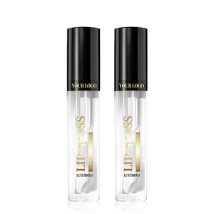 Huile à lèvres ultra brillante et transparente 10 ml, étiquette privée OEM, gloss végétalien non collant - Product Image 1