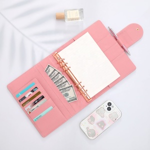 Hongbo nueva espiral A5 35MM anillo de oro rosa en relieve Luxe Pebble cuero presupuesto carpeta planificador como Agenda/<span class=keywords><strong>Notebook</strong></span>/Ringbook cubierta - Product Image 4