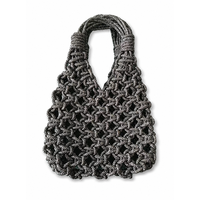 Sac à main de luxe en strass tressé à la main, idéal pour les femmes