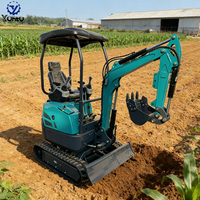 Mini-excavatrice de 2 tonnes pour creuser en profondeur et démolir, moteur EPA/EURO 5, mini-excavatrice sur chenilles pour l'agriculture et le terrassement
