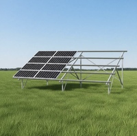 Structure de montage solaire au sol en acier robuste, surface anodisée, durée de vie de 10 à 25 ans pour les projets à grande échelle complexes