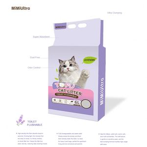 ทรายแมวเต้าหู้แบบขายส่ง ราคาขายส่ง รับผลิตแบบ OEM แบรนด์ส่วนตัว บรรจุภัณฑ์ตามสั่ง ปราศจากฝุ่น 99.5% สามารถทิ้งลงชักโครกได้ อุปกรณ์สำหรับสัตว์เลี้ยง - Product Image 1