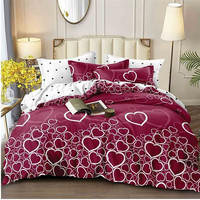 Ensemble de literie en microfibre 100% polyester, imprimé 130 g/m², housse de couette, tissu, vente en gros