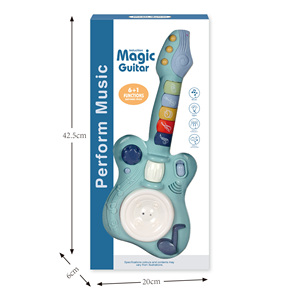 2025 Trẻ Em Mới Giáo Dục Mini Điện Tử Guitar Cụ Đồ Chơi Vui Vẻ 6 + 1 Cảm Biến Điện Tử Guitar Âm Nhạc Đồ Chơi - Product Image 6